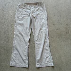 Women's Patagonia Tan Khaki Lightweight Roll-Up Active Hiking Outdoor Pants 12